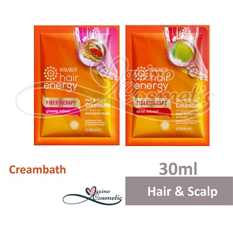 Jual Makarizo Hair Energy Fibertherapy Hair Scalp Creambath 30ml