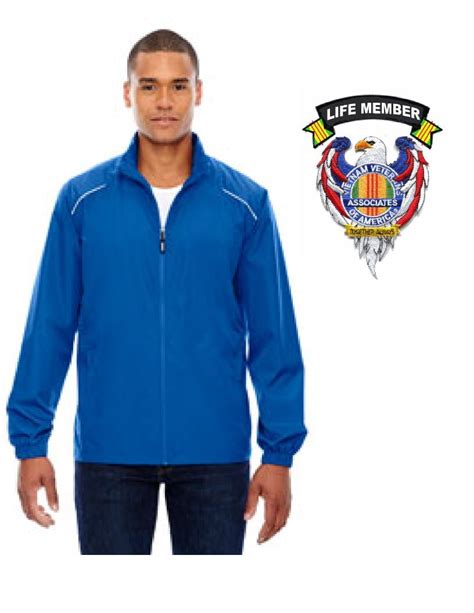 Mens Avva Jacket With Eagleassociates Patch And Life Member Tab