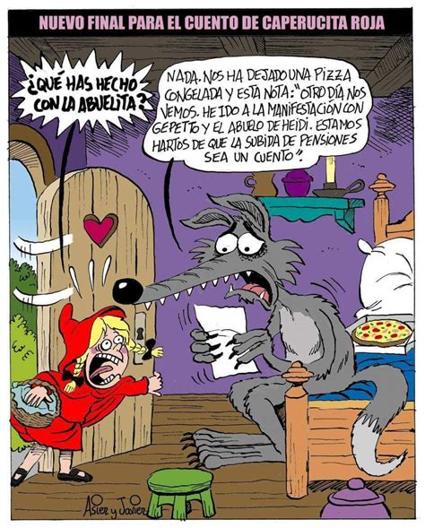 Nuevo Final Del Cuento De Capcaperuc Roja Libro De Cómic Cuento De Caperucita Imágenes Graciosas