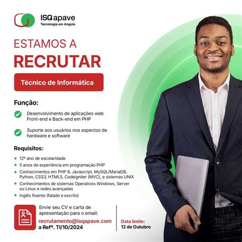 Vaga Para T Cnico Inform Tico Empregos Yoyota Angola