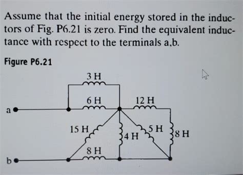 Solved Assume That The Initial Energy Stored In The Induc Chegg