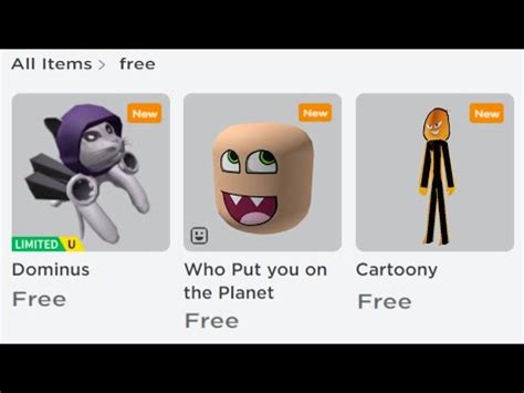 Hurry Get These New Free Items Limiteds Now Faceless Dominus