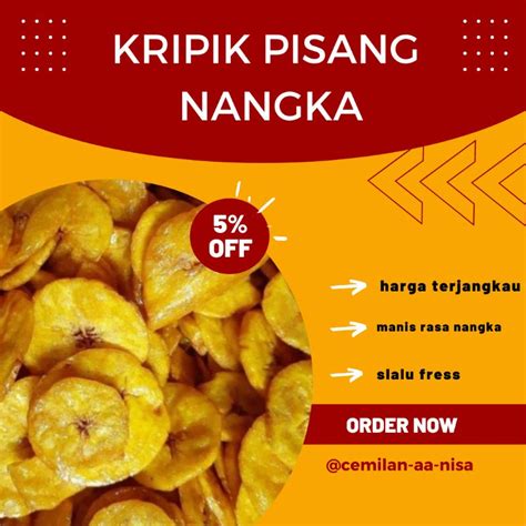 Jual Keripik Pisang Rasa Nangka Kripik Pisang Koin Manis Cemilan Snack