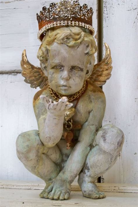 Cherub angel statue sculpture French Santos by AnitaSperoDesign