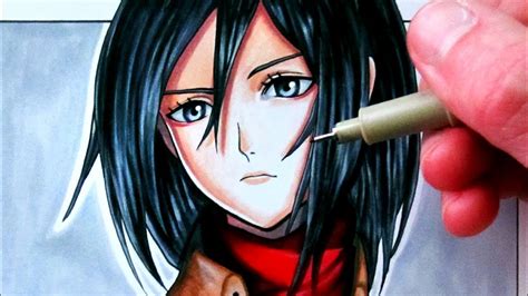 Let's Draw Mikasa Ackerman - Attack on Titan - FAN ART FRIDAY - YouTube