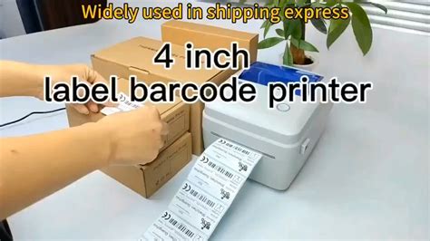 Waybill Barcode Qr Code Logo Sticker Printing Machine For Clothing And