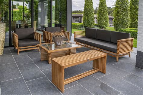 Loungeset Tuin Riverside Teak Delig