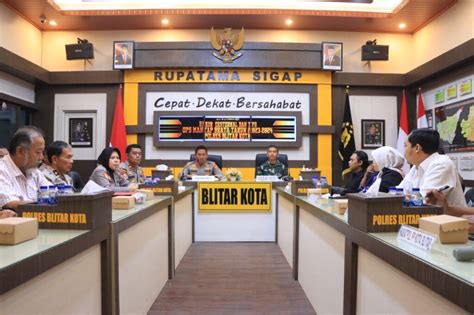 Polres Blitar Kota Gelar Rakor Eksternal Dan TFG Kesiapan Operasi