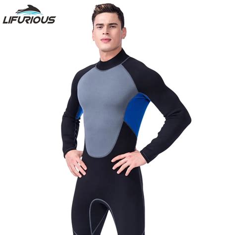 Lifurious Swim Neoprene Wetsuits Men Swimming Diving Surfing One Piece