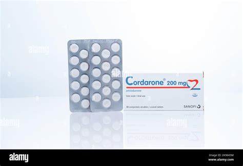 CHONBURI THAILAND SEPTEMBER 23 2022 Cordarone In Blister Pack And