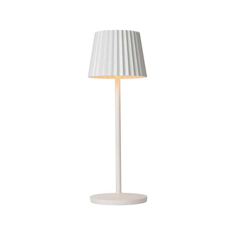 Lucide Lucide Justine Re Chargeable Outdoor Table Lamp White