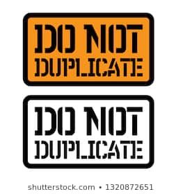 Do Not Duplicate Stamp On White Stock Vector Royalty Free 1320872651