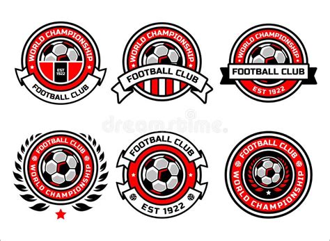 Set Of Soccer Logo Or Football Club Sign Badge Football Logo With