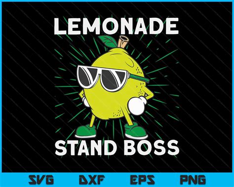 Lemonade Crew Lemonade Stand Boss Svg Png Digital Cutting Files