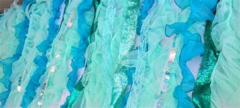 Under The Sea Table Skirt With High Quality Fabric Trims Lace Etsy
