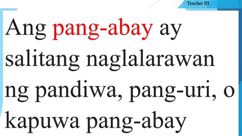 Halimbawa Ng Pangungusap Gamit Ang Pang Abay Abayvlog