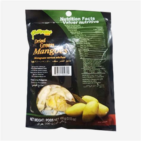 Philippine Dried Green Mango Sliced 100g