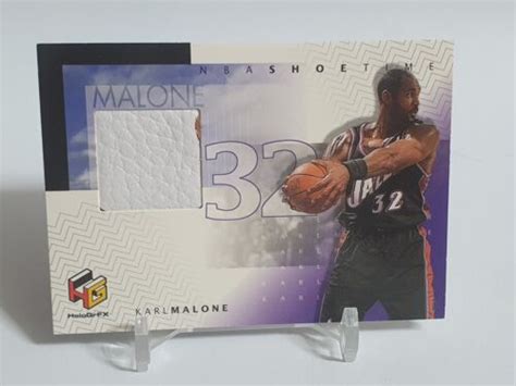 Upper Deck Ud Hologrfx Nba Game Used Shoetime Karl Malone Utah