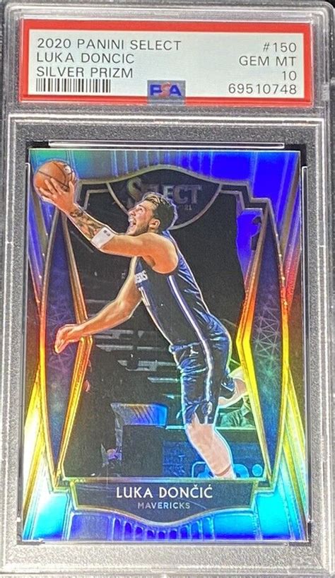 Luka Doncic Panini Select Silver Prizm Refractor Mavericks Mvp Psa