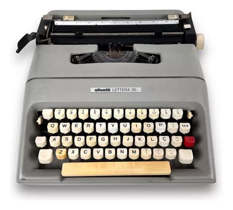 Máquina De Escrever Olivetti Lettera 35i Antiga Decoração