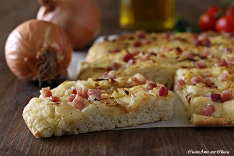 Focaccia Alle Cipolle Senza Impasto Cuciniamo Con Chicca