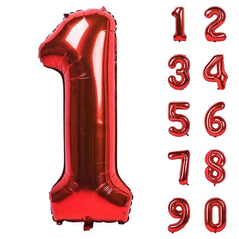 Red 32 Number Balloons Number Balloons Giant Number - Etsy