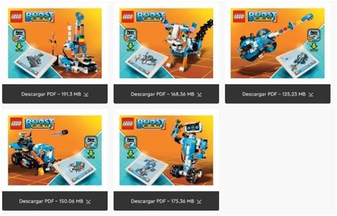 Instrucciones Lego Boost 17101 En Pdf Robots Para Niños