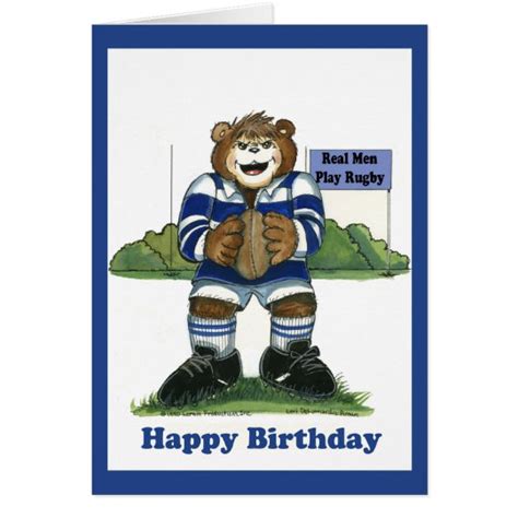 Rugby Birthday Card