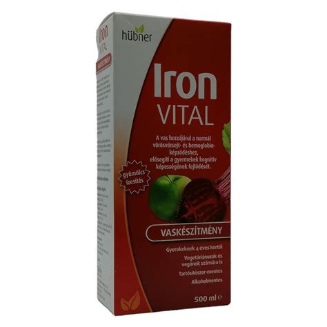 Ft H Bner Iron Vital Vask Sz Tm Ny Szirup Ml Eg Szs Gpl Za