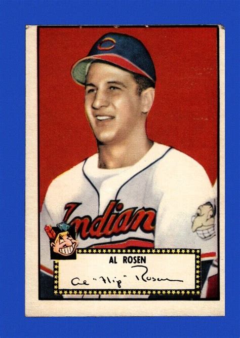 1952 Topps Set Break 10 Al Rosen LOW GRADE GMCARDS EBay