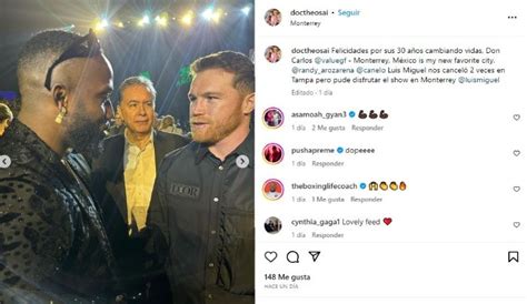 Así fue el encuentro de Canelo Álvarez con Randy Arozarena en concierto