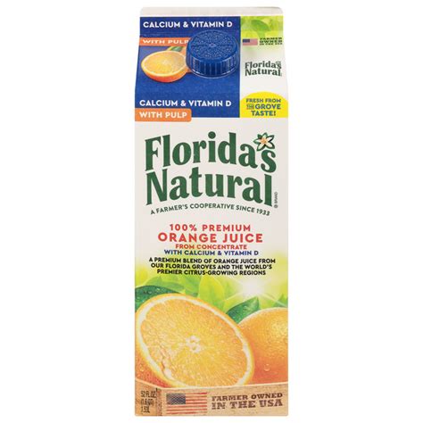 Save On Florida S Natural Calcium Vitamin D Premium Orange Juice