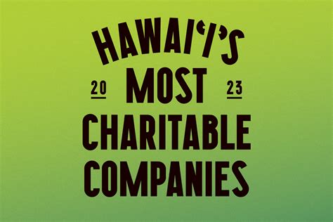 Hawai‘i’s Most Charitable Companies 2024 - Hawaii Business Magazine