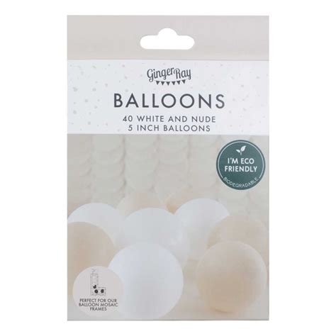 Mini Ballons Nude Et Blancs