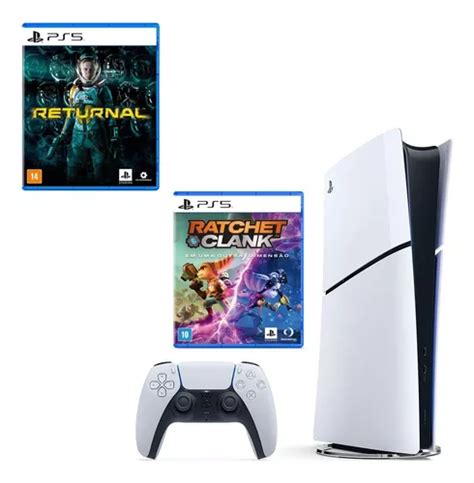 Playstation Slim Tb Bundle Jogos Ratchet And Clank E Returnal