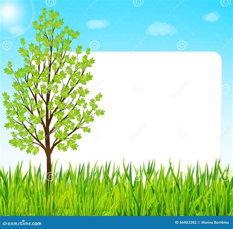 Grass And Tree Vector Silhouette 6257236