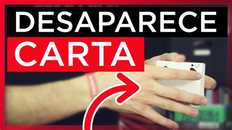 Cómo hacer DESAPARECER una CARTA Trucos de Magia con Cartas YouTube