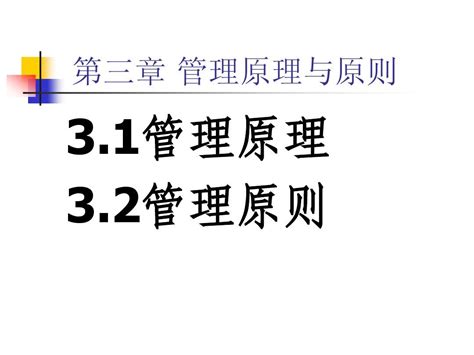 第三章 管理原理与原则 Word文档在线阅读与下载 无忧文档