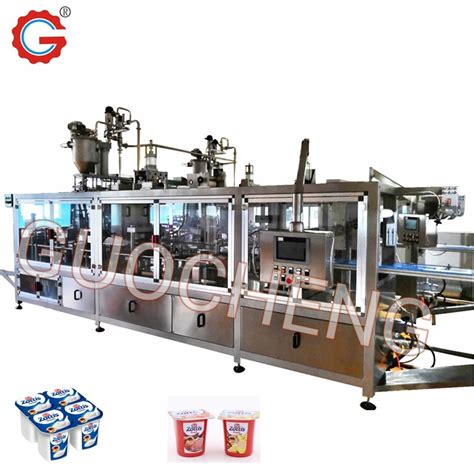 Multi Function Packing Machine PS Yogurt Cup Thermoforming Filling