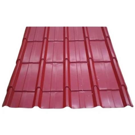 Red Color Coated Roofing Sheet Material Grade En Thickness Of