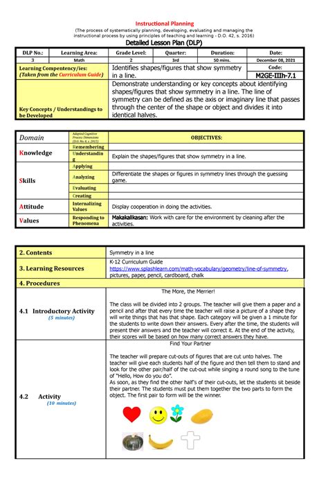 Dlp 3 Dlp Instructional Planning The Process Of Systematically Planning Developing