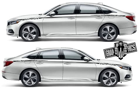 Sport Sticker Decal Side Door Stripes For Honda Accord 4 Peaces