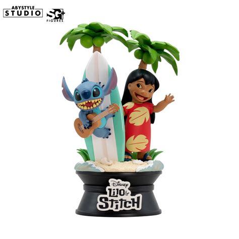 DISNEY Figurine Lilo Stitch Surfboard X2 Abysse Corp