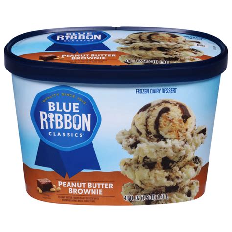 Save On Blue Ribbon Classics Frozen Dairy Dessert Peanut Butter Brownie