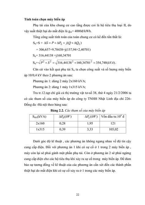 Đề tài Thiết kế cung cấp điện cho khu chung cư cao tầng HOT PDF