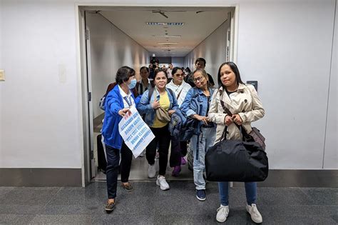 Ofws Repatriated From Lebanon Arrive In Manila Abs Cbn News