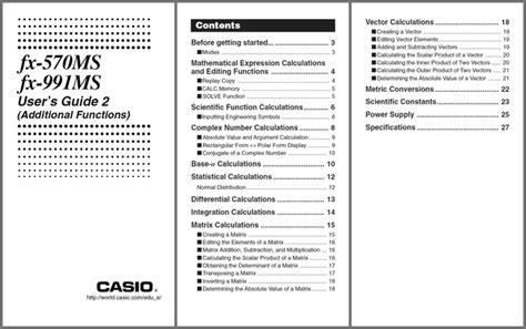 Casio Fx 991es User Manual - platformgreenway