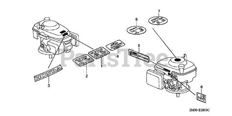 Honda Gcv135 N7e2 Gjaf Honda Engine Made In Japan Sn Gjaf 1000001 Gjaf 9999999 Label