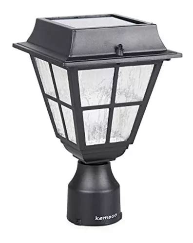 Kemeco St4327q A Poste De Luz Led Con Tapa Solar Para Exteri Meses