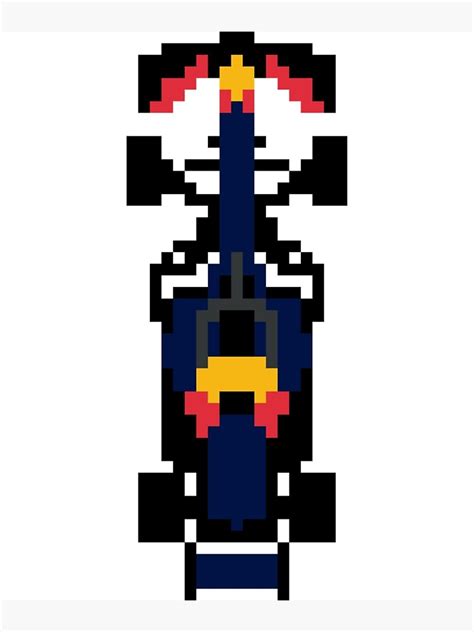 Red Bull F Car Pixel Art Photographic Print By Ssousogai Redbubble